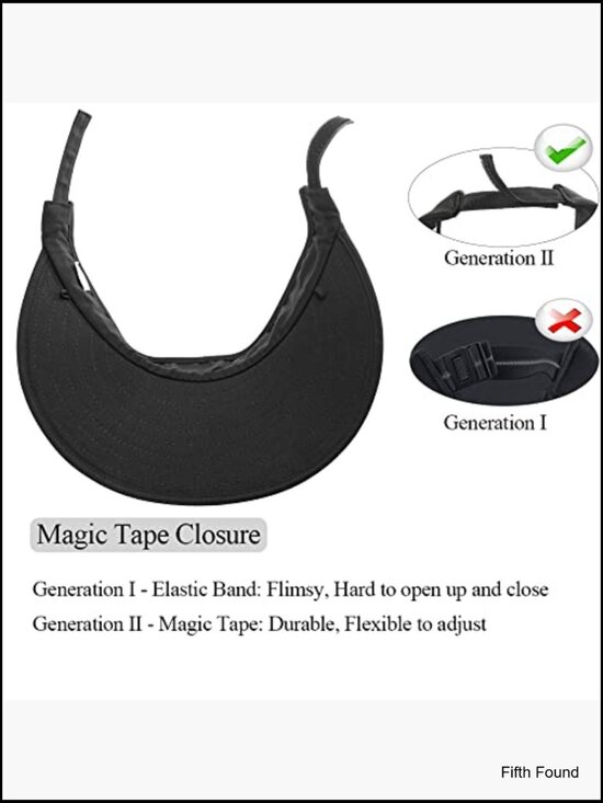 Large Brim Sun Visor Hat UPF50+ UV Protection Adjustable Foldable
